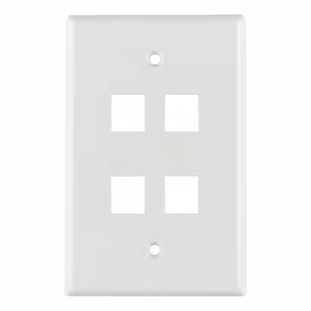 FPMQUAD-W HellermannTyton  Keystone Faceplates Frames